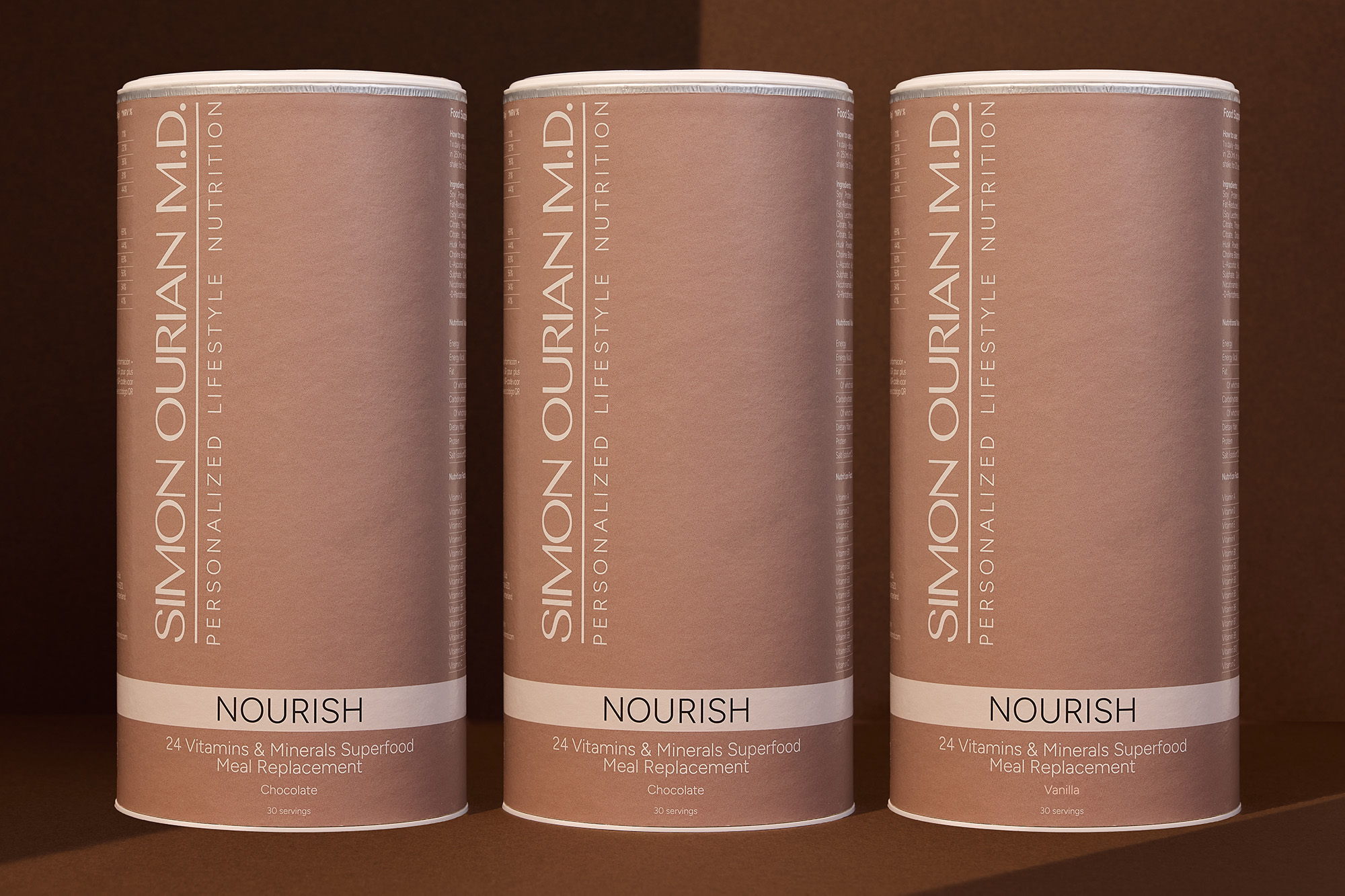 NOURISH BUNDLE - 2x Chocolate + 1x Vanilla - Servings: 3x30